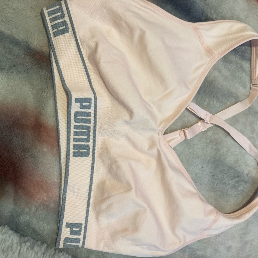 Puma Women's Light Pink Sports Bra